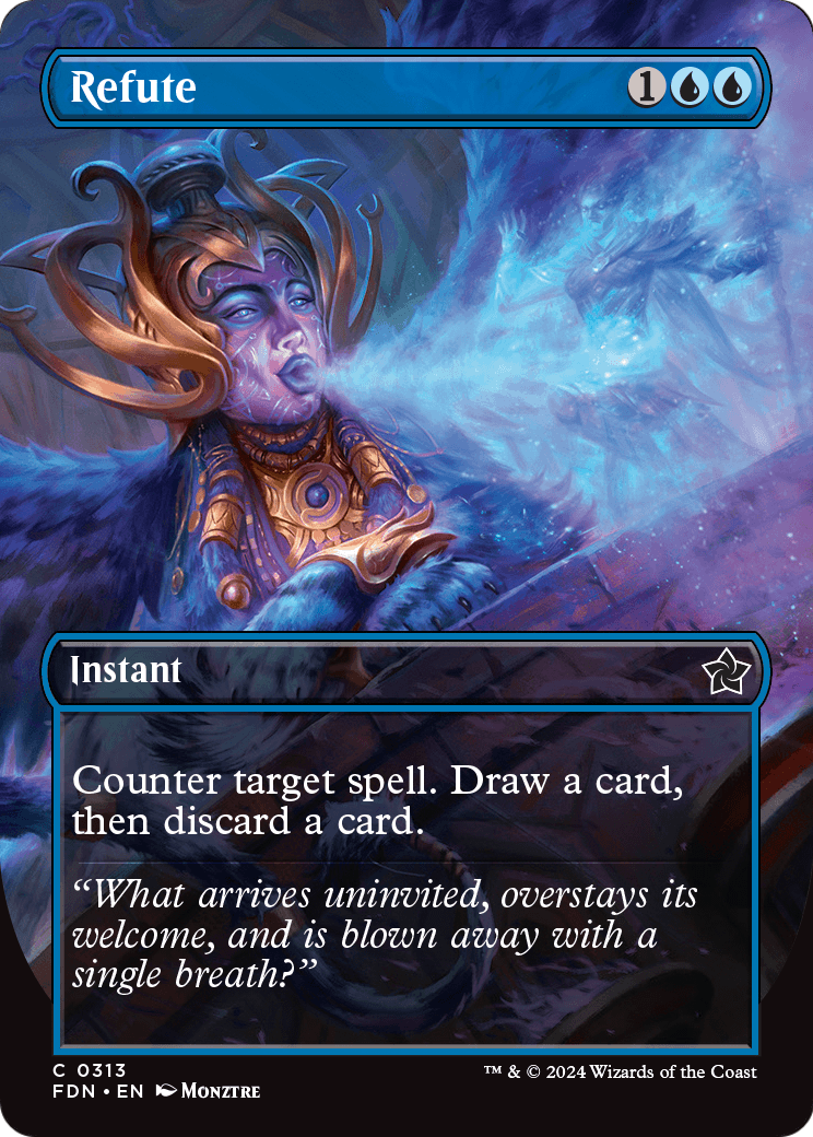 Refute - (FDN) #313 (Foil/Borderless)