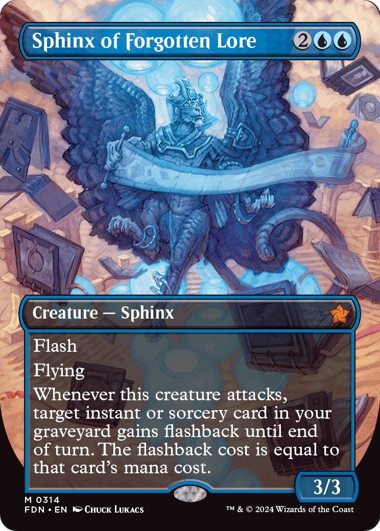 Sphinx of Forgotten Lore - (FDN) #314 (Borderless)
