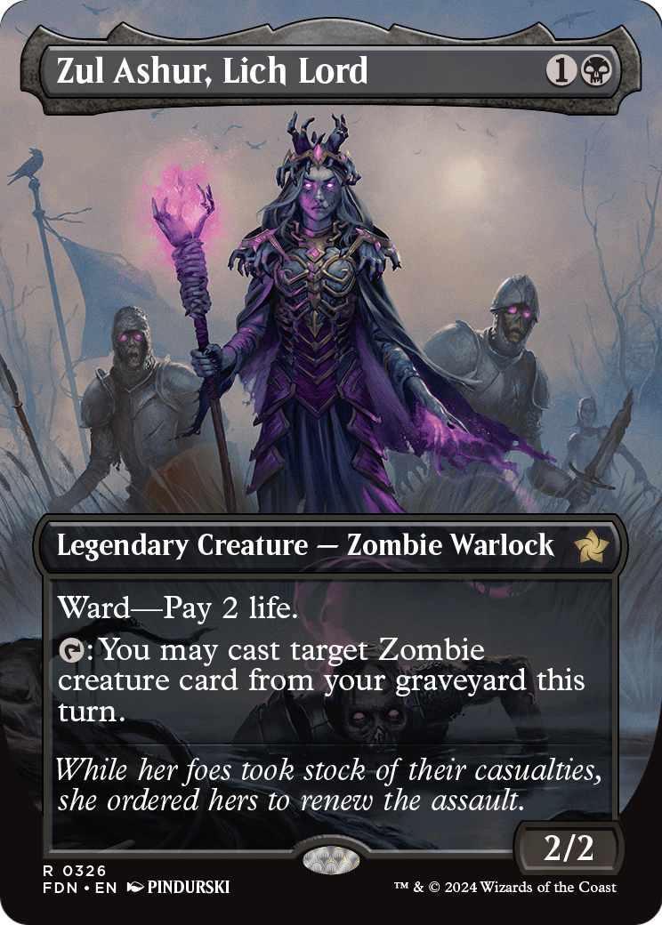 Zul Ashur, Lich Lord - (FDN) #326 (Borderless)