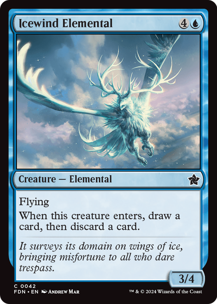 Icewind Elemental - (FDN) #42
