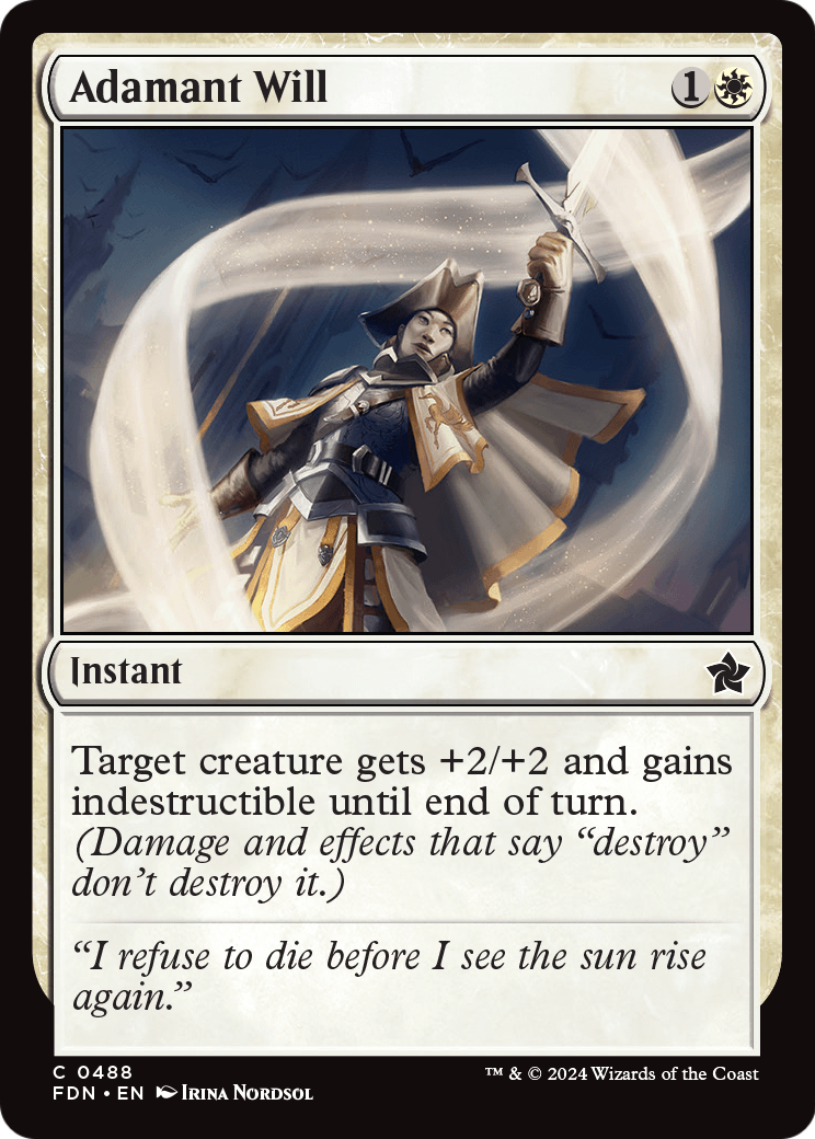 Adamant Will - (FDN) #488