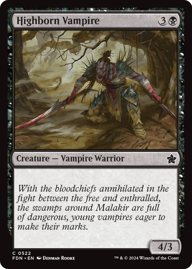 Highborn Vampire - (FDN) #522