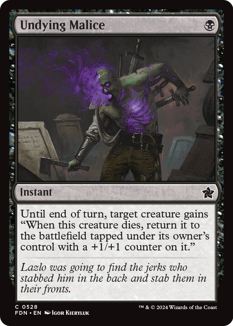 Undying Malice - (FDN) #528