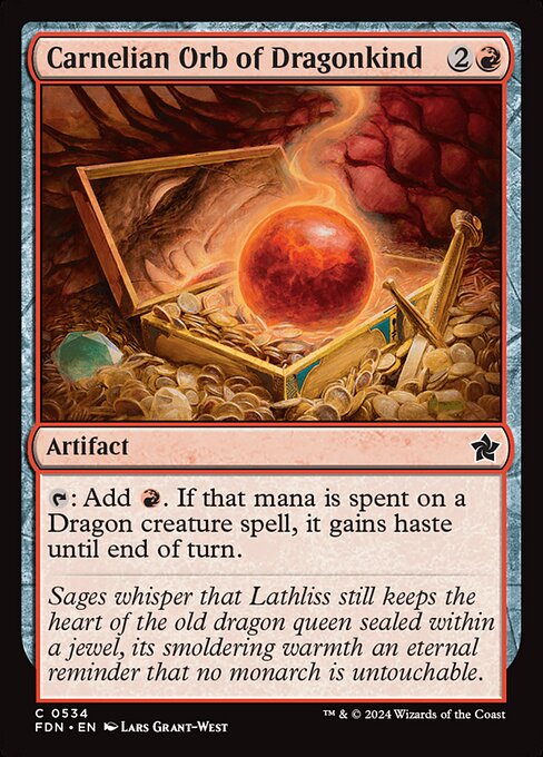 Carnelian Orb of Dragonkind - (FDN) #534