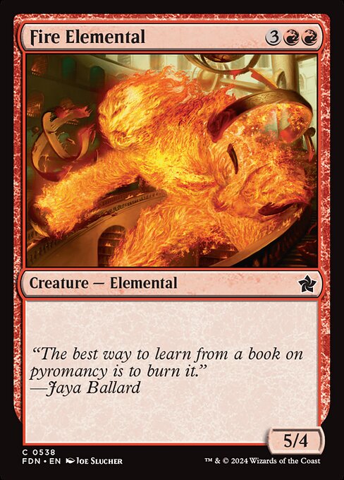 Fire Elemental - (FDN) #538