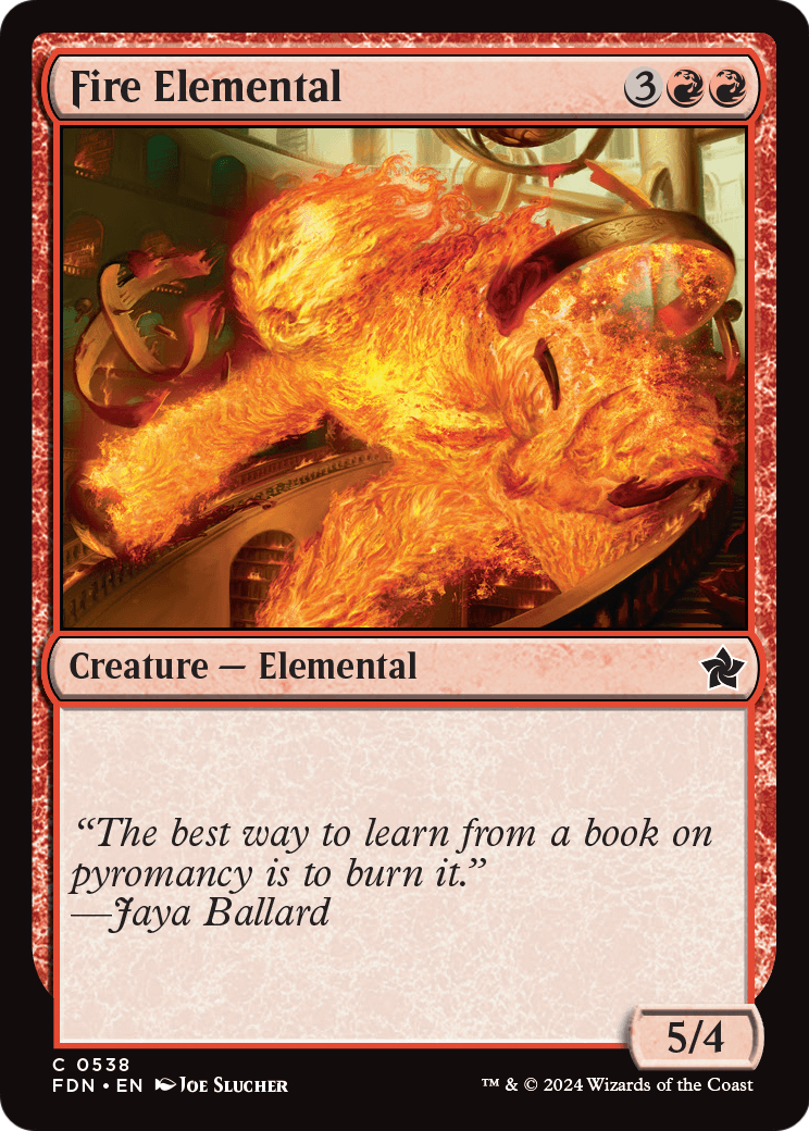 Fire Elemental - (FDN) #538