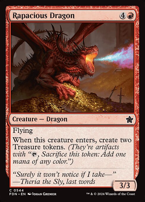 Rapacious Dragon - (FDN) #544
