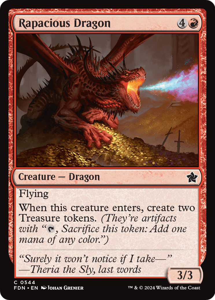 Rapacious Dragon - (FDN) #544