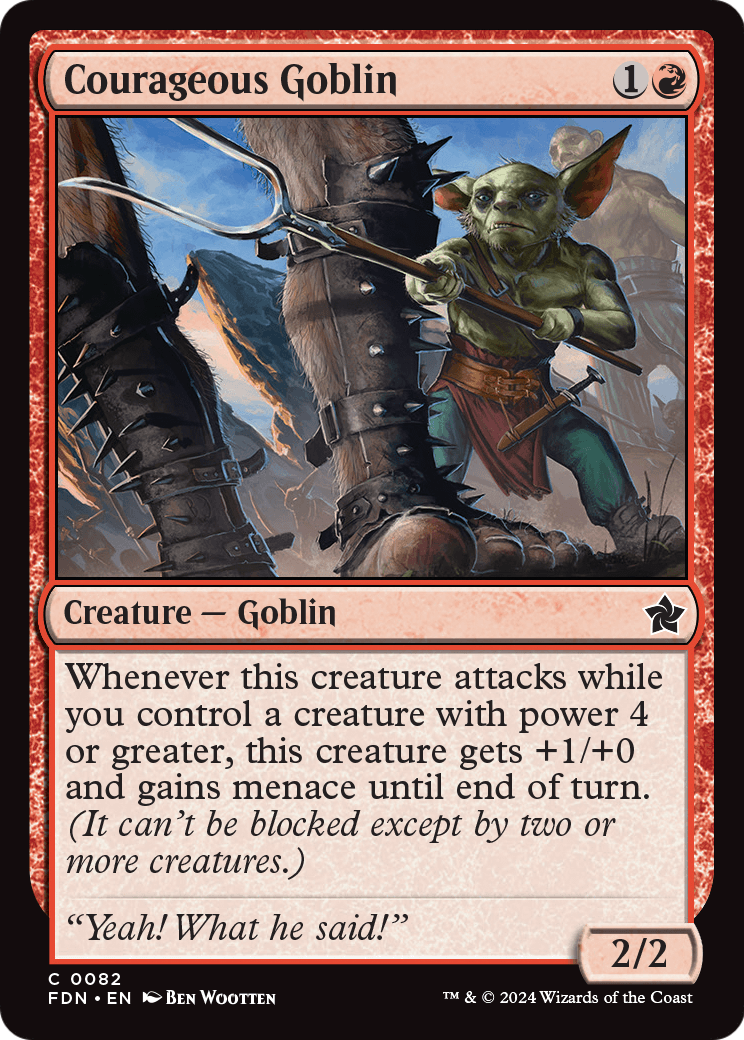 Courageous Goblin - (FDN) #82