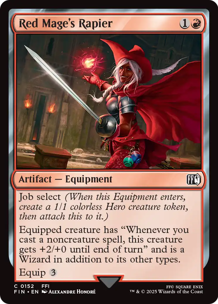 Red Mage's Rapier - (FIN) #152 (Foil)