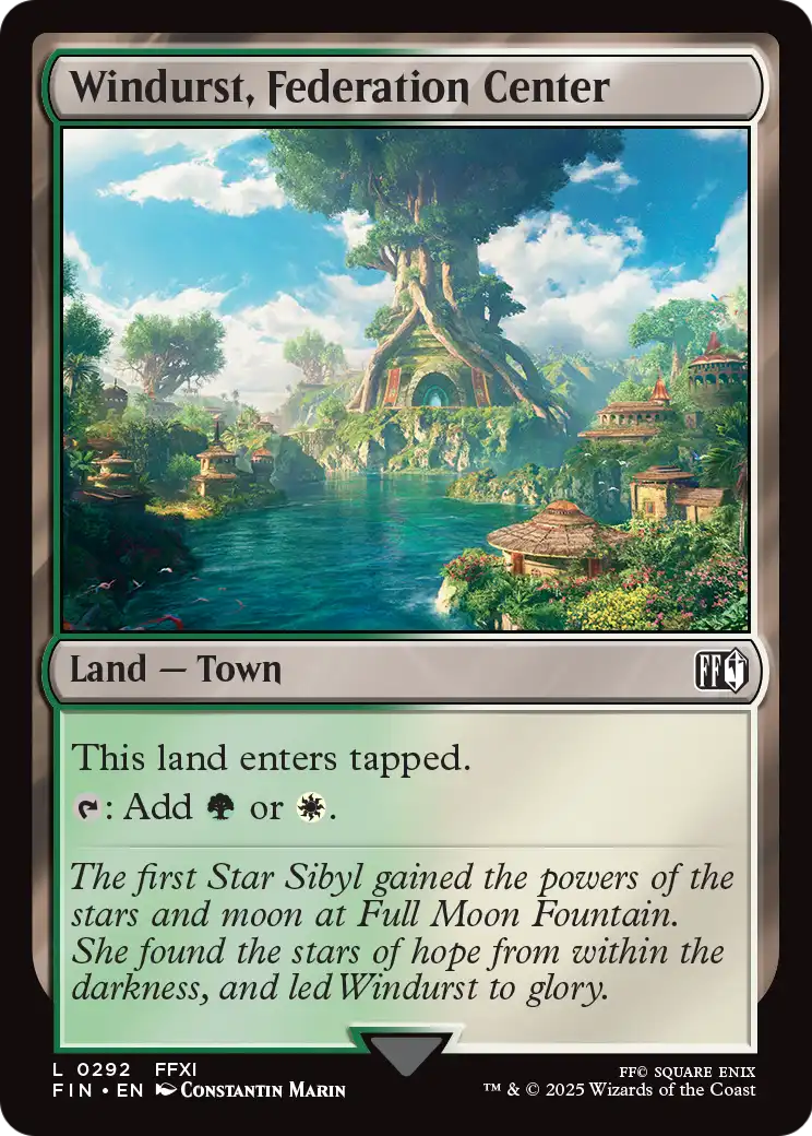 Windurst, Federation Center - (FIN) #292 (Foil)
