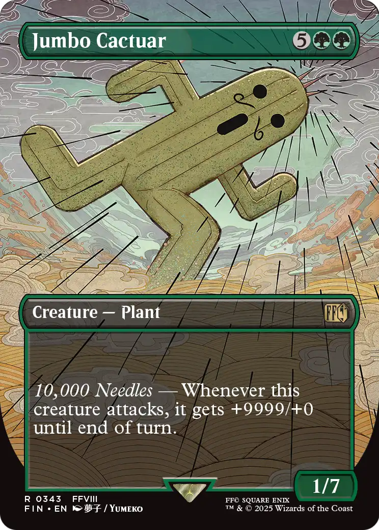 Jumbo Cactuar - (FIN) #343 (Borderless)