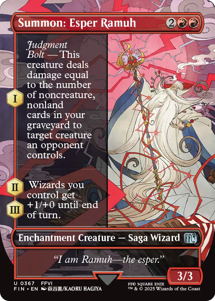 Summon: Esper Ramuh - (FIN) #367 (Borderless)