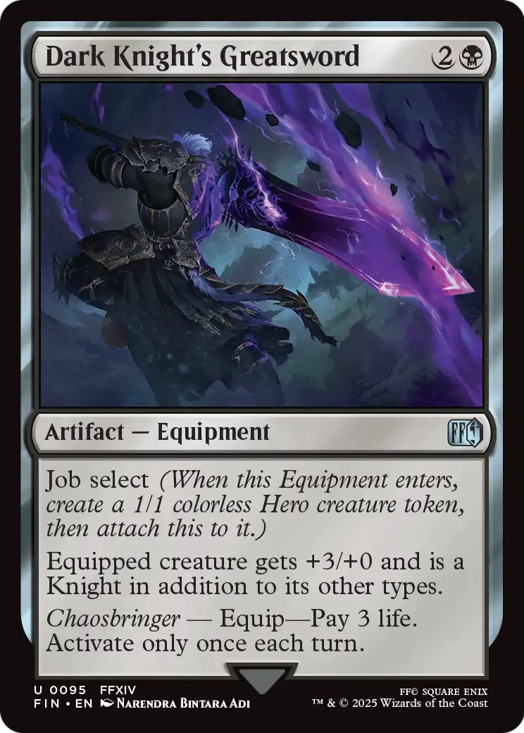 Dark Knight's Greatsword - (FIN) #95 (Foil)