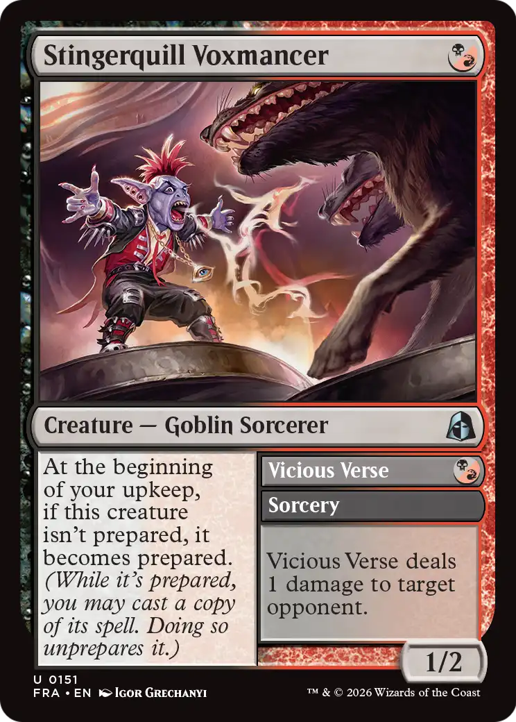 Stingerquill Voxmancer // Vicious Verse - (FRA) #151
