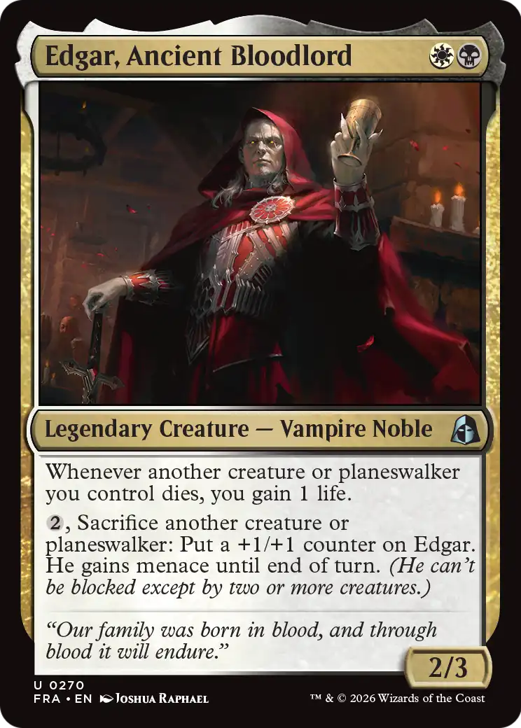 Edgar, Ancient Bloodlord - (FRA) #270