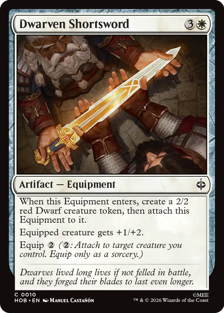 Dwarven Shortsword - (HOB) #10 (Foil)