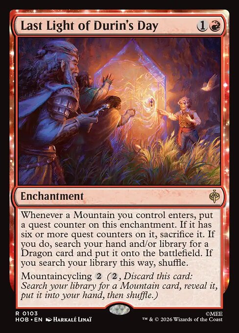 Last Light of Durin's Day - (HOB) #103 (Foil)