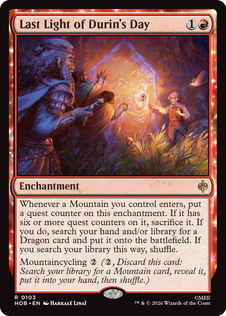 Last Light of Durin's Day - (HOB) #103 (Foil)