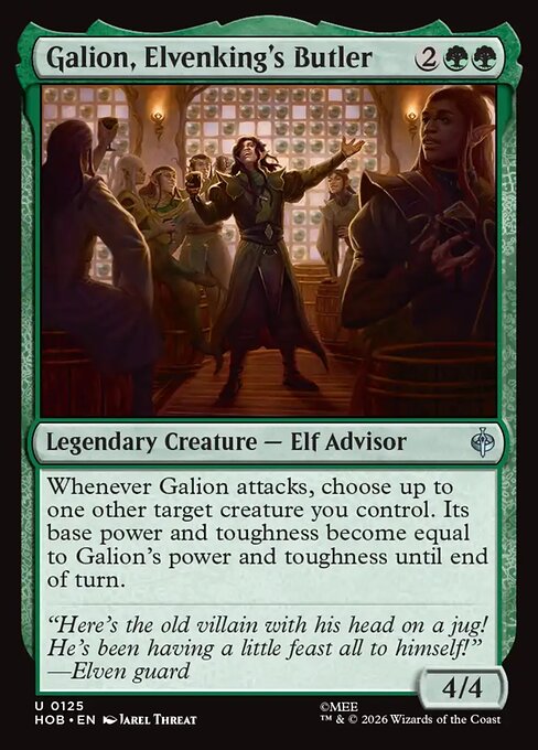 Galion, Elvenking's Butler - (HOB) #125