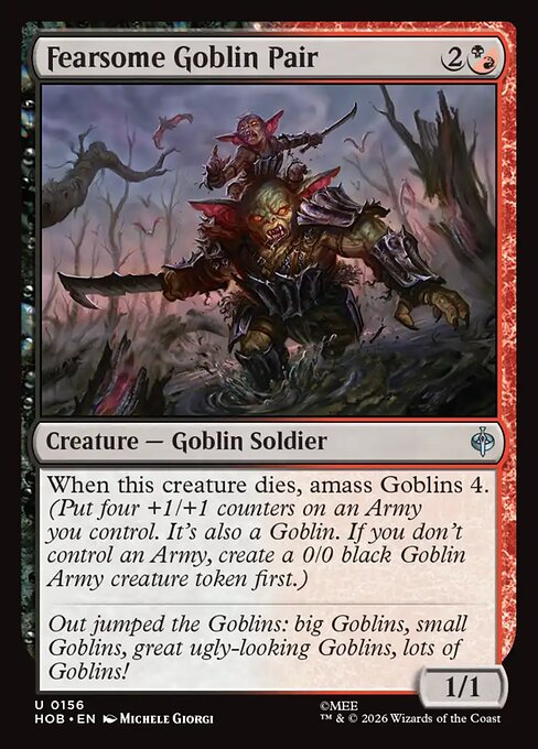 Fearsome Goblin Pair - (HOB) #156
