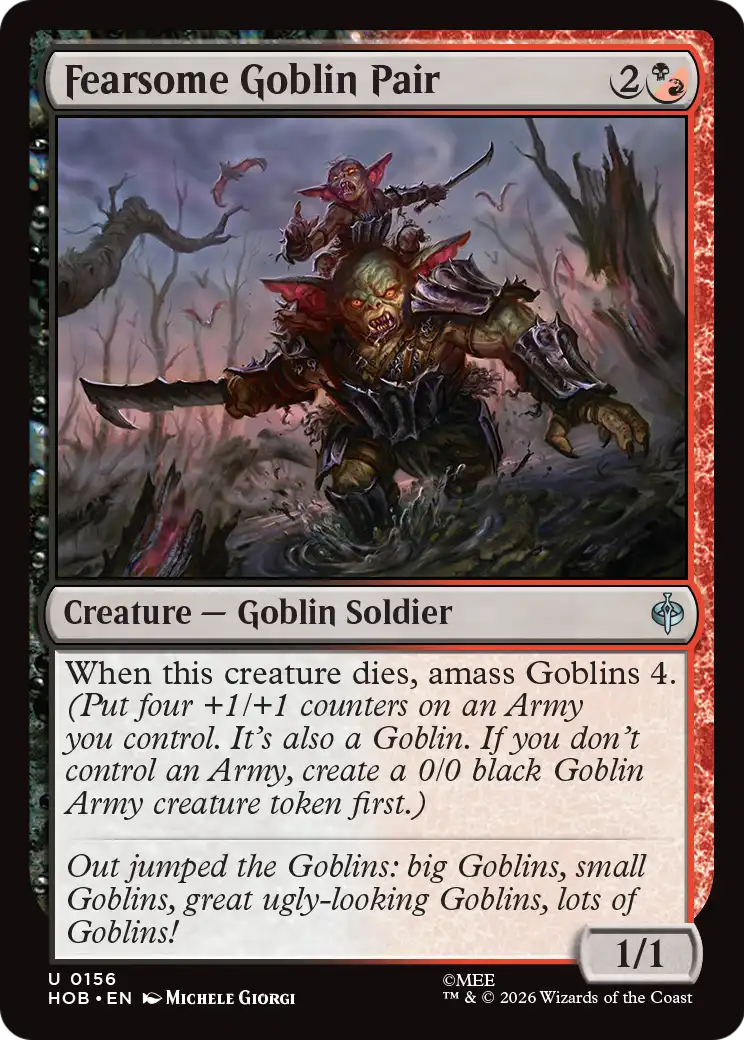 Fearsome Goblin Pair - (HOB) #156