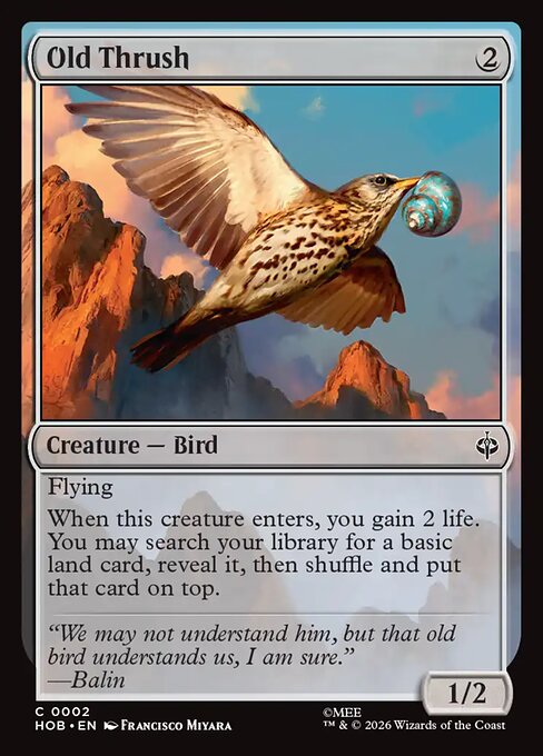 Old Thrush - (HOB) #2