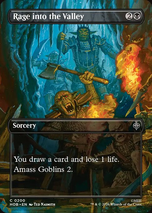 Rage into the Valley - (HOB) #200 (Foil/Borderless)