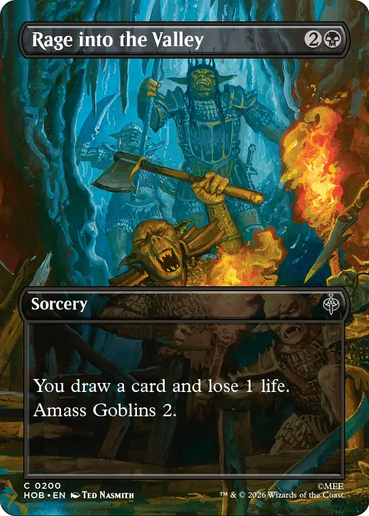Rage into the Valley - (HOB) #200 (Foil/Borderless)
