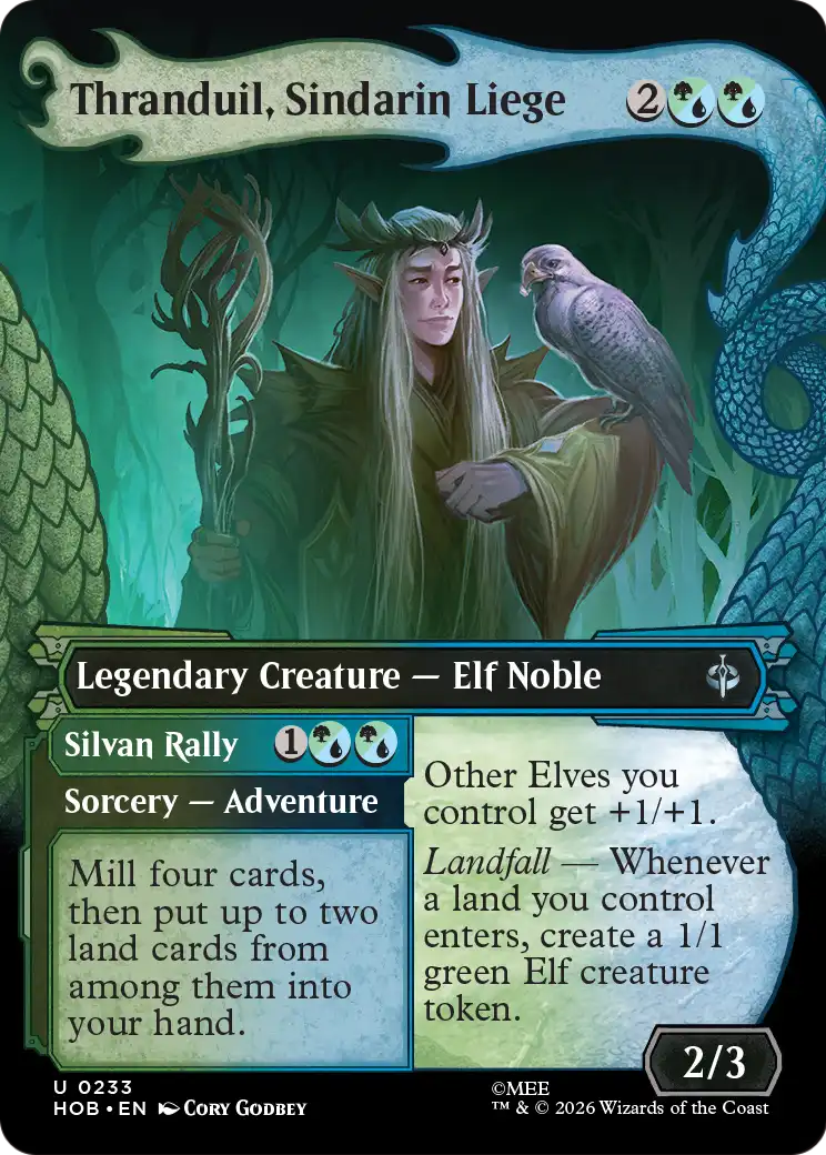 Thranduil, Sindarin Liege // Silvan Rally - (HOB) #233 (Borderless)