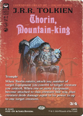 Thorin, Mountain-king - (HOB) #243 (Foil/Borderless)