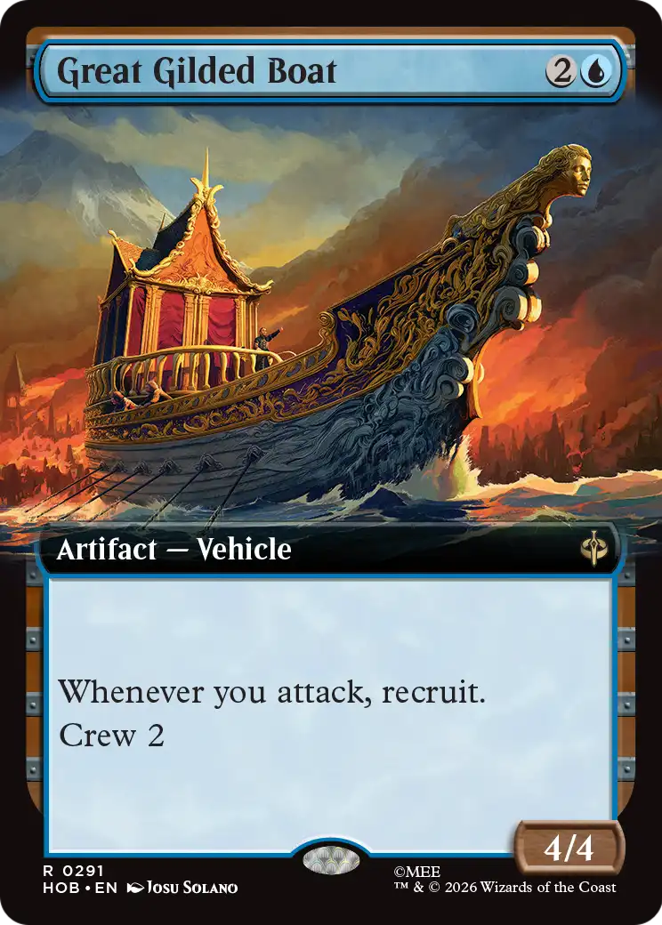 Great Gilded Boat - (HOB) #291