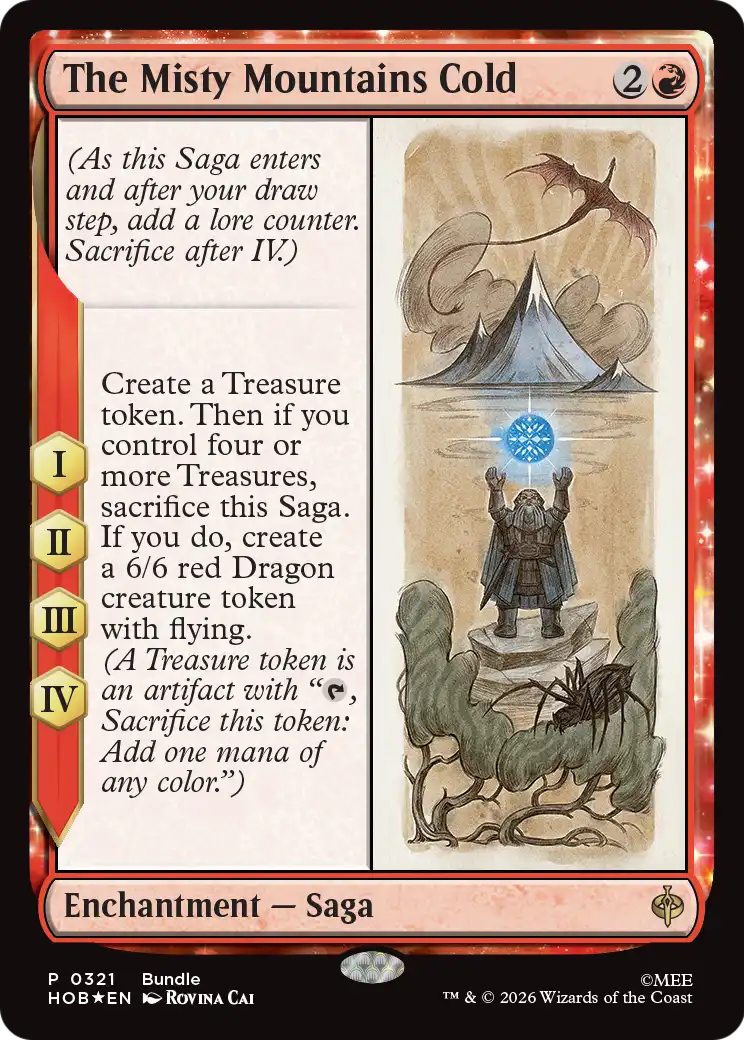 The Misty Mountains Cold - (HOB) #321 (Foil)