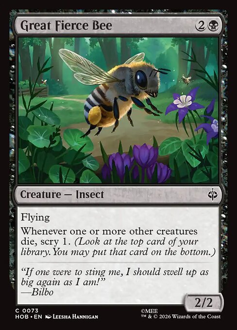 Great Fierce Bee - (HOB) #73