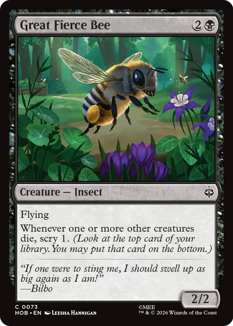 Great Fierce Bee - (HOB) #73
