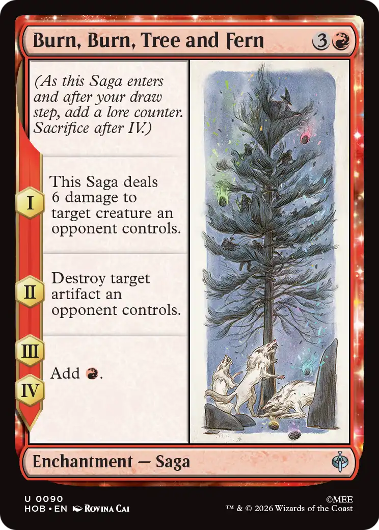 Burn, Burn, Tree and Fern - (HOB) #90