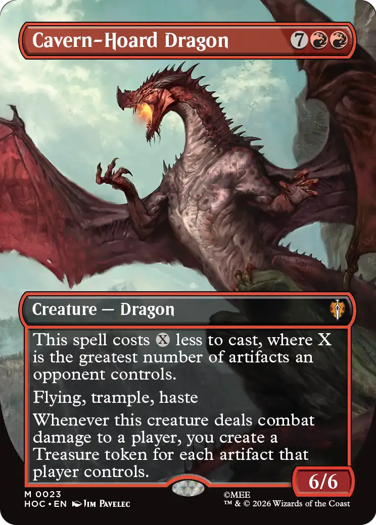 Cavern-Hoard Dragon - (HOC) #23 (Foil/Borderless)