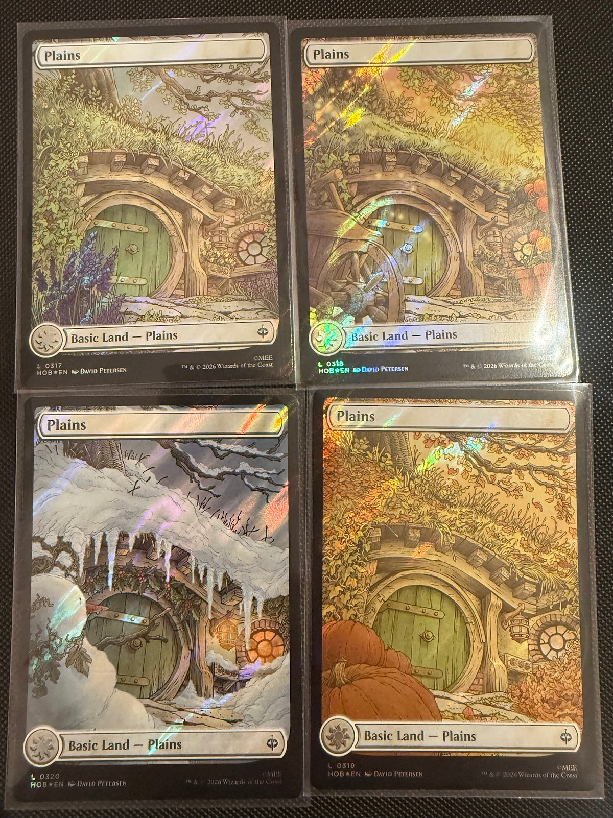 Plains - (HOB) #317-320 (Surge Foil) Complete Set