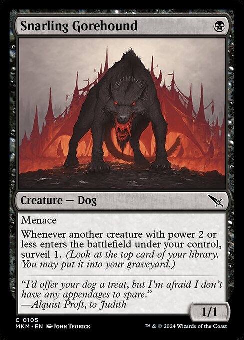 Snarling Gorehound - (MKM) #105 (Foil)