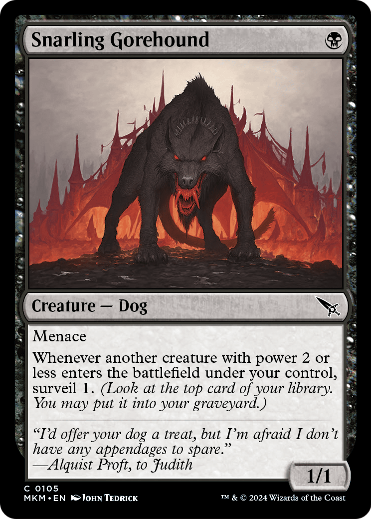 Snarling Gorehound - (MKM) #105 (Foil)
