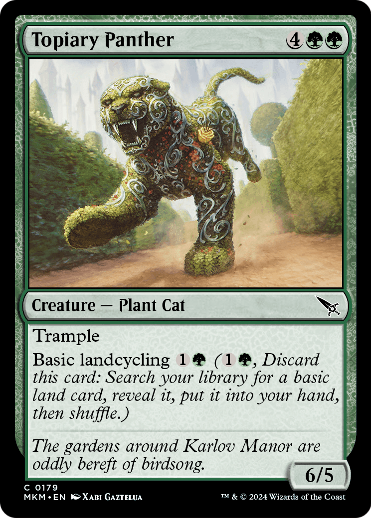 Topiary Panther - (MKM) #179