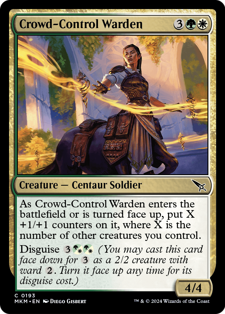 Crowd-Control Warden - (MKM) #193 (Foil)