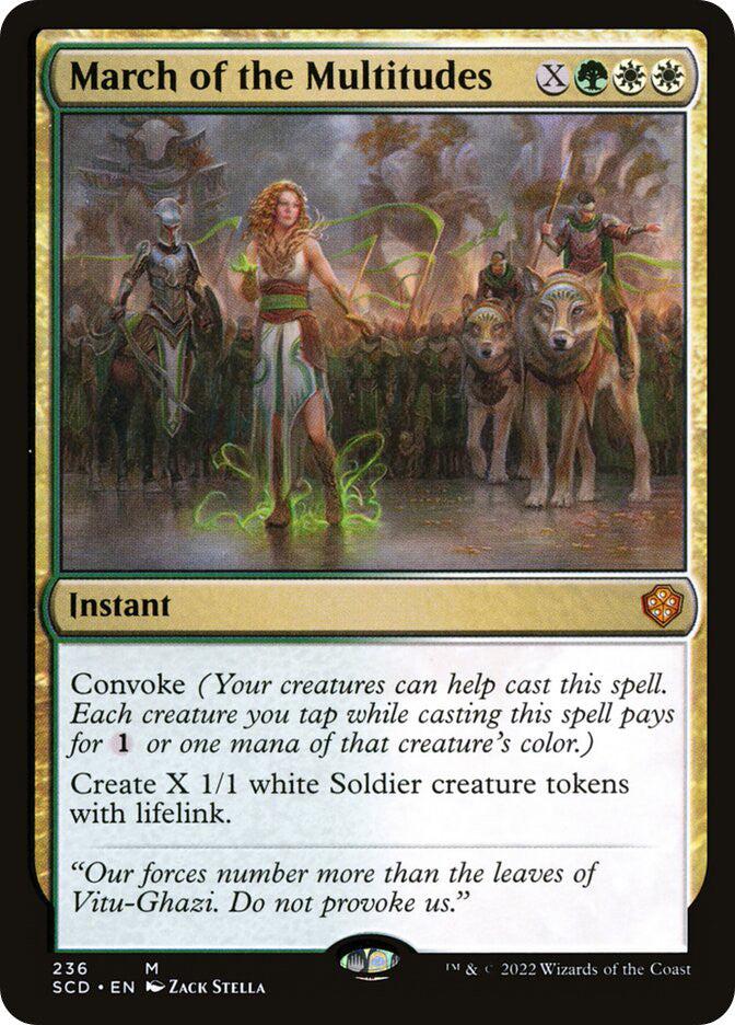 March of the Multitudes - Starter Commander Decks #236