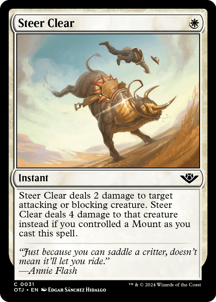 Steer Clear - (OTJ) #31