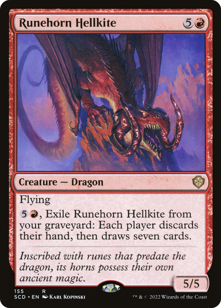 Runehorn Hellkite - (SCD) #155