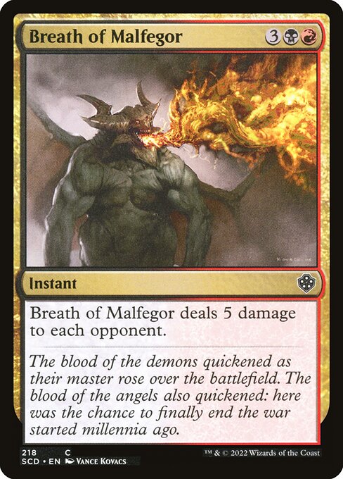 Breath of Malfegor - (SCD) #218