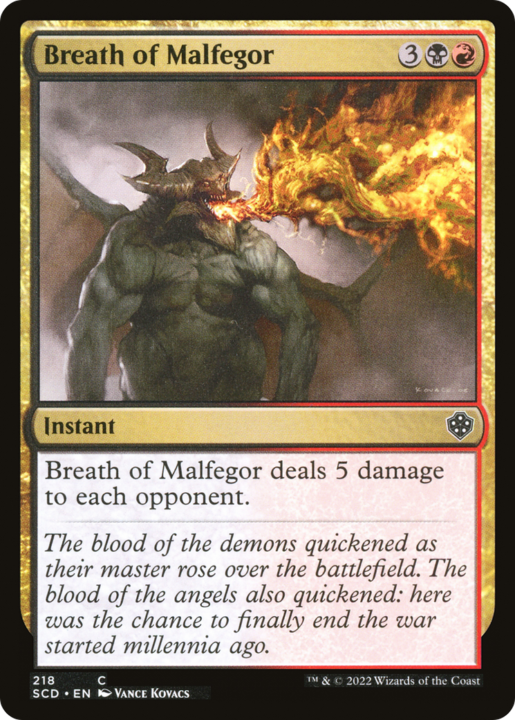 Breath of Malfegor - (SCD) #218