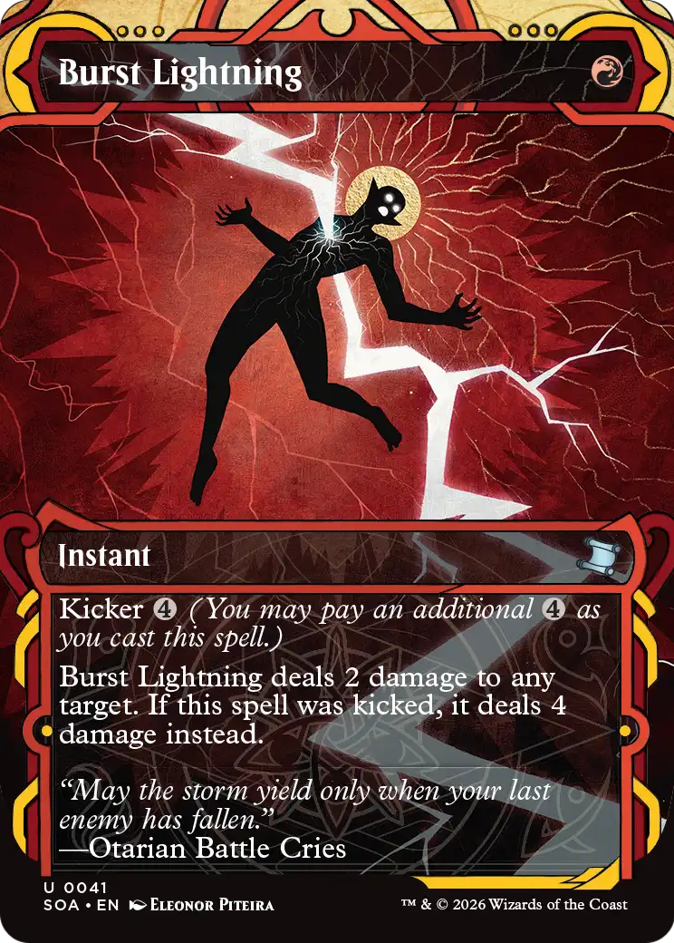 Burst Lightning - (SOA) #41 (Borderless)