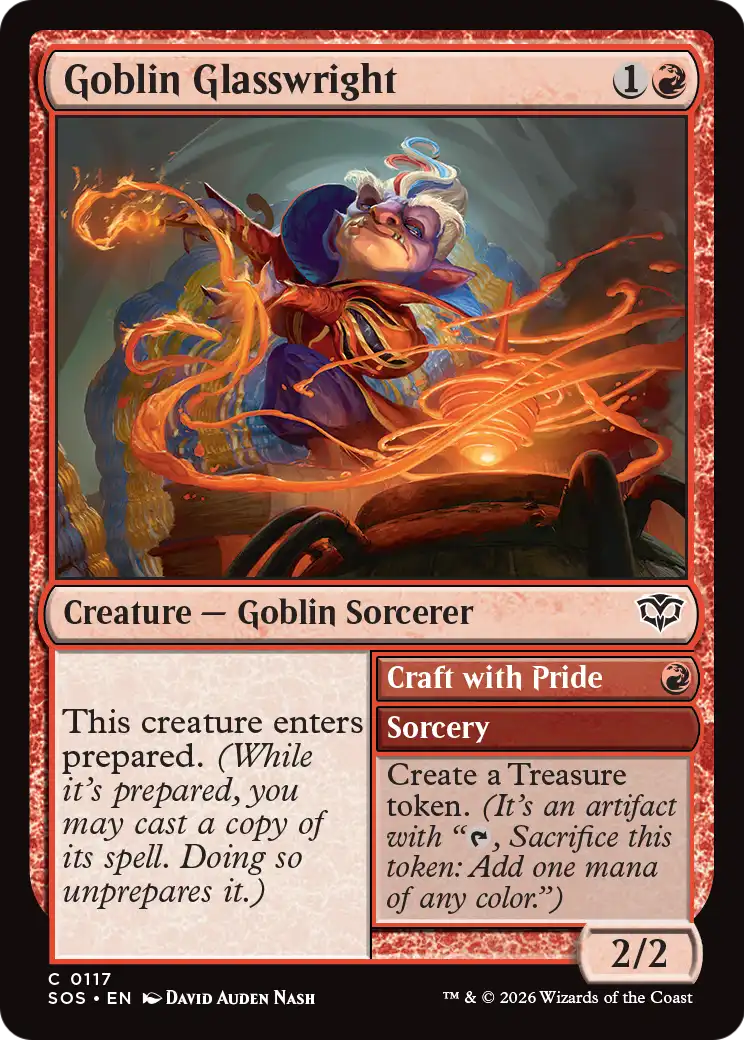 Goblin Glasswright // Craft with Pride - (SOS) #117 (Foil)