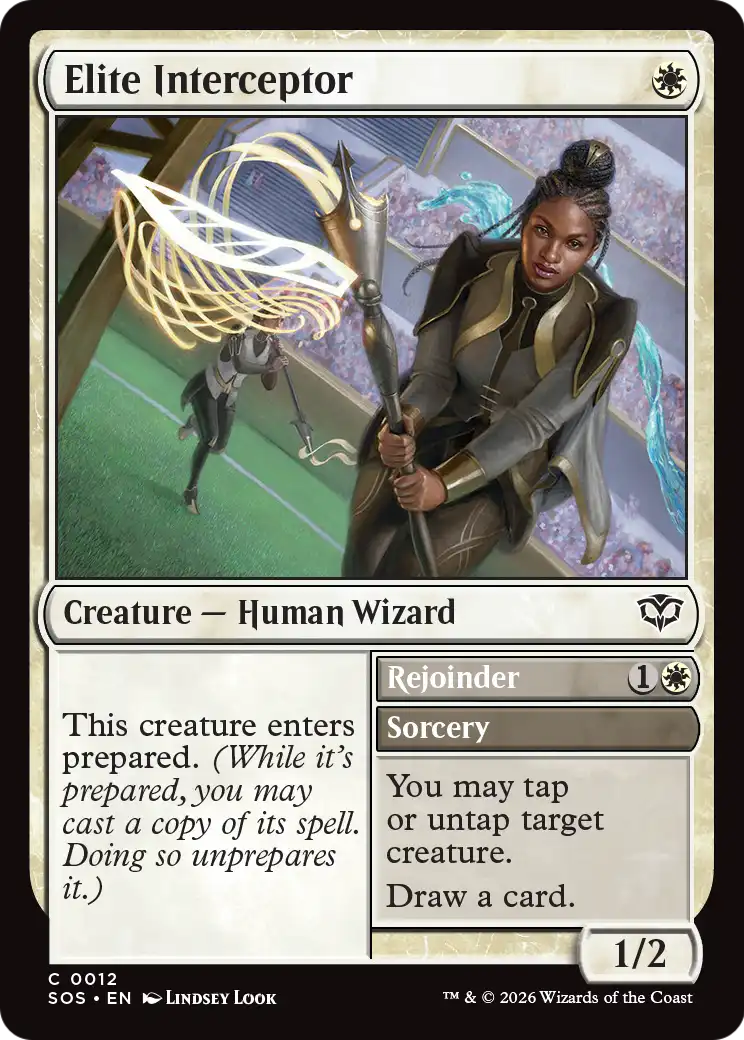 Elite Interceptor // Rejoinder - (SOS) #12 (Foil)